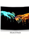 Artistic Paint Hand Tapestry PawParadiso