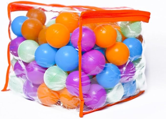 Be Happy Paw 100 Ball Pit Balls 2.2 Inch - BPA Free, Crush Proof, Dog Playground Plastic Balls for Ball Pit - Pit Balls for Dogs PawParadiso