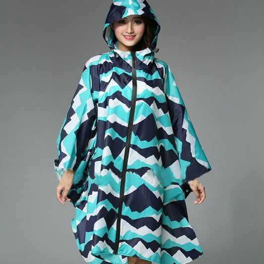 Stylish Hooded Women Raincoat PawParadiso
